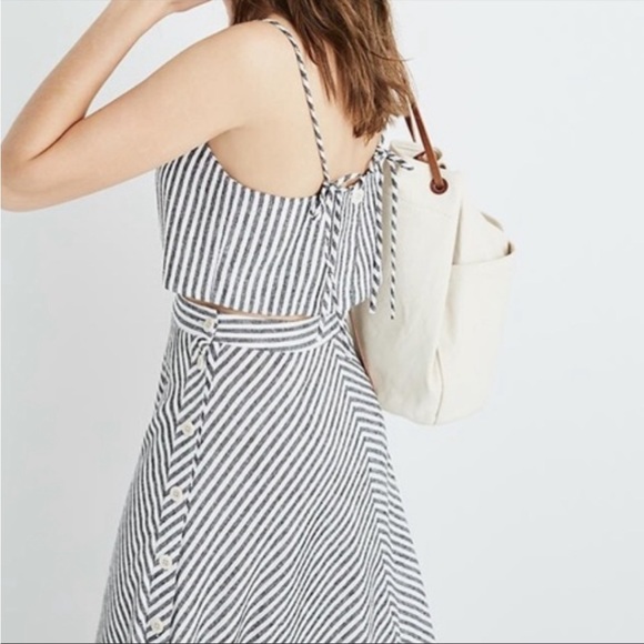 Madewell Rhoda side button midi skirt - Picture 3 of 14